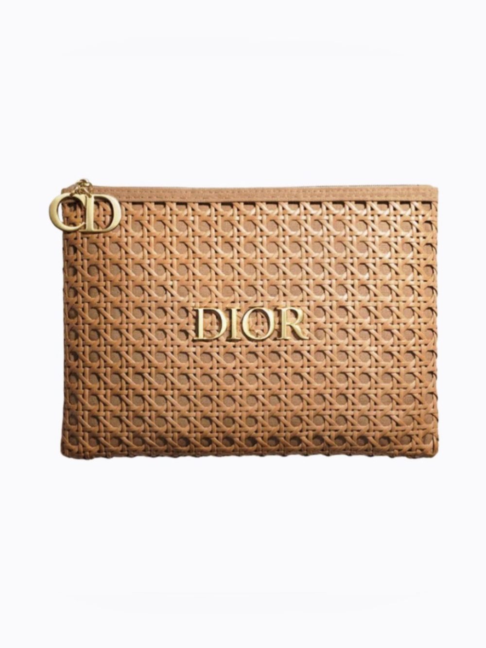 Dior Raffia Woven Travel Pouch Bag limited edition 2026 NIB